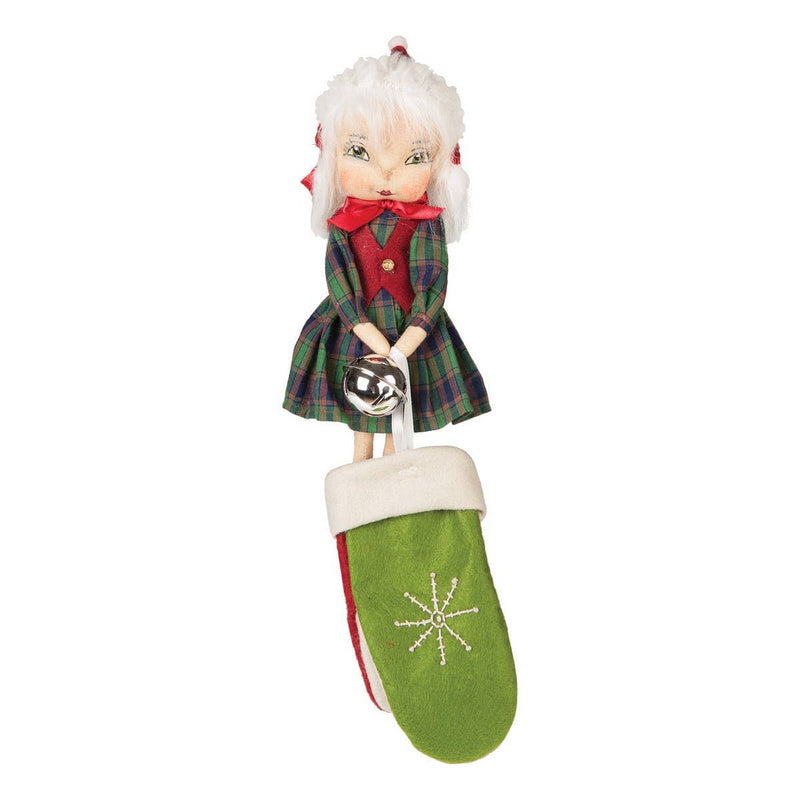 Quirks! Seasonal Decor, Christmas Ava Gathered Traditions Mitten Hanger