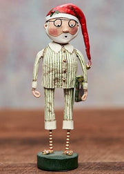 Quirks! Seasonal Decor, Christmas Cozy Claus Couple Set of 2 Christmas Figurines by Lori Mitchell