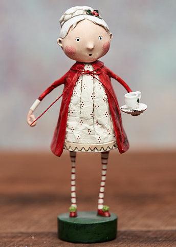 Quirks! Seasonal Decor, Christmas Cozy Claus Couple Set of 2 Christmas Figurines by Lori Mitchell