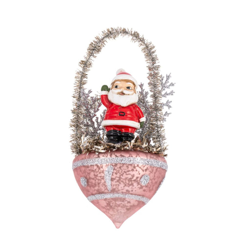 Quirks! Seasonal Decor Christmas Figure in Ornament Basket Set of 3