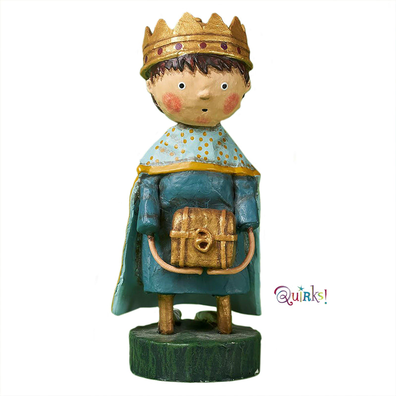 Quirks! Seasonal Decor, Christmas Giver of Gold Wise Man - Lori Mitchell Nativity Figurine