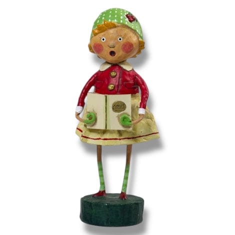 Quirks! Seasonal Decor, Christmas Holly Christmas Caroler Figurine by Lori Mitchell