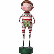 Quirks! Seasonal Decor, Christmas Joey's Christmas Jammies Lori Mitchell Holiday Figurine