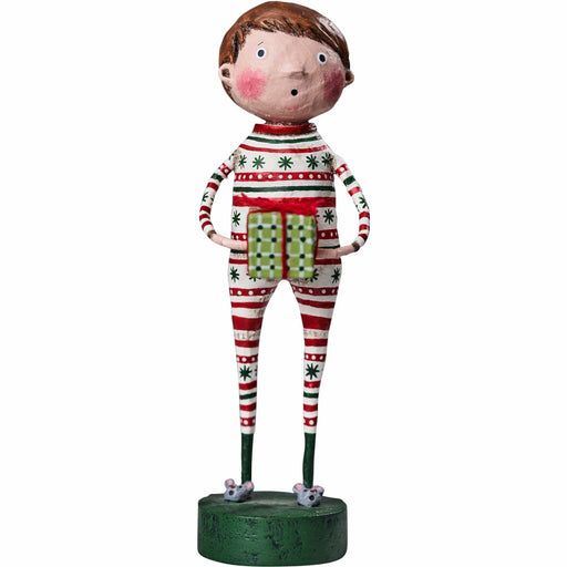Quirks! Seasonal Decor, Christmas Joey's Christmas Jammies Lori Mitchell Holiday Figurine