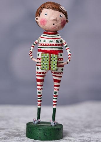 Quirks! Seasonal Decor, Christmas Joey's Christmas Jammies Lori Mitchell Holiday Figurine