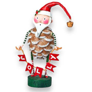 Quirks! Seasonal Decor, Christmas Jolly Jingle Santa by Lori Mitchell