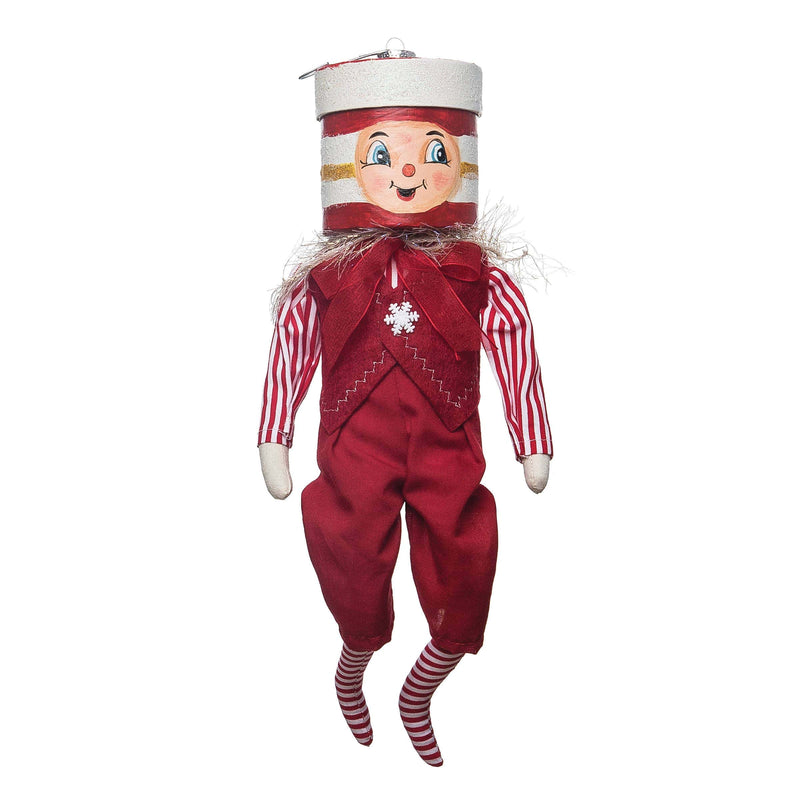 Quirks! Seasonal Decor, Christmas Micah Gathered Traditions Box Head Art Doll