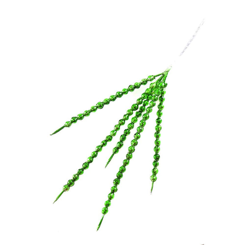 Quirks! Seasonal Decor, Christmas Mid Century Style Glass Picks - Green by Cody Foster & Co