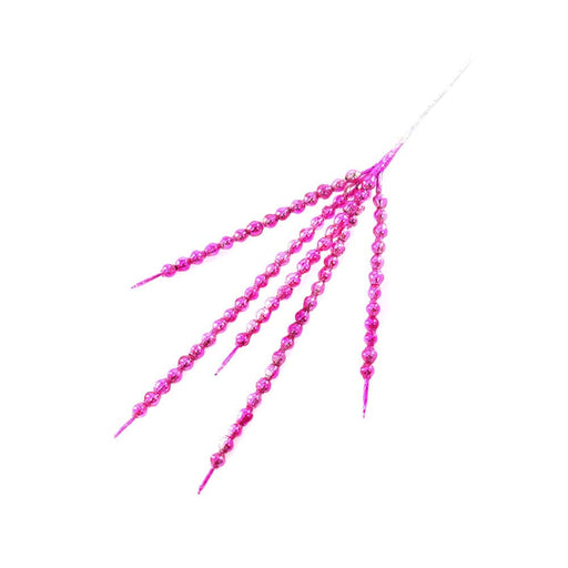 Quirks! Seasonal Decor, Christmas Mid Century Style Glass Picks - Pink by Cody Foster & Co