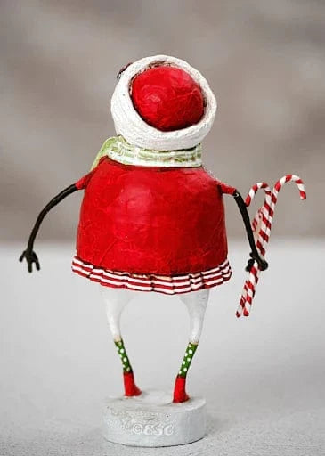 Quirks! Seasonal Decor, Christmas Minty Christmas Snowgirl Figurine by Lori Mitchell *NEW for 2024*