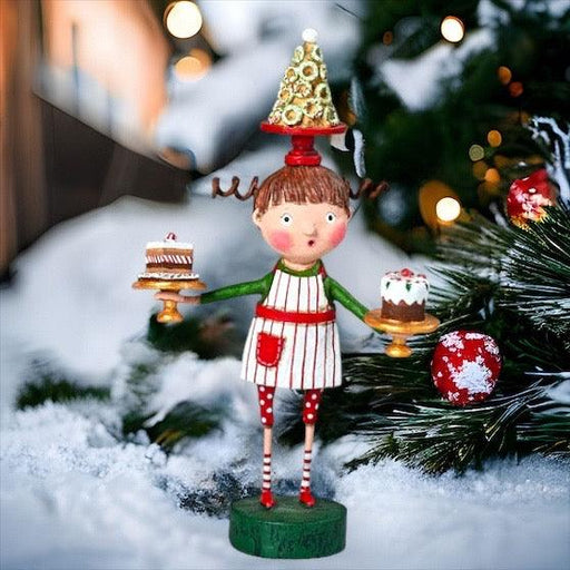 Quirks! Seasonal Decor, Christmas Patty Cake Christmas Figurine by Lori Mitchell