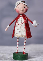 Quirks! Seasonal Decor, Christmas Rosy Cozy Mrs. Claus Lori Mitchell Christmas Figurine