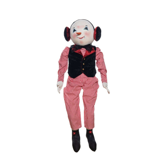 Quirks! Seasonal Decor, Christmas Sheldon Snowman Gathered Traditions Art Doll