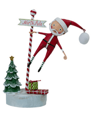 Quirks! Seasonal Decor, Christmas Swinging into Christmas Santa Figurine by Lori Mitchell *NEW for 2025*