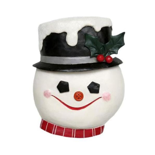 Quirks! Seasonal Decor, Christmas Vintage Frosty Snowman Paper Mache 21" Wall Decor