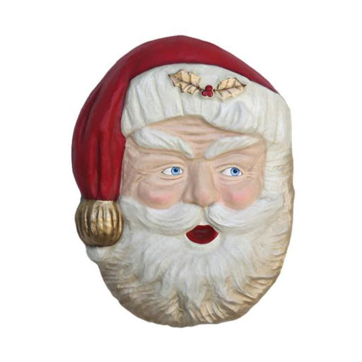 Quirks! Seasonal Decor, Christmas Vintage Santa 21" Paper Mache Wall Decor