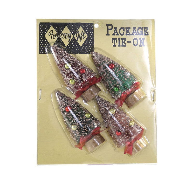 Quirks! Seasonal Decor, Christmas Vintage Tree Package - Traditional Set/4 by Cody Foster & Co