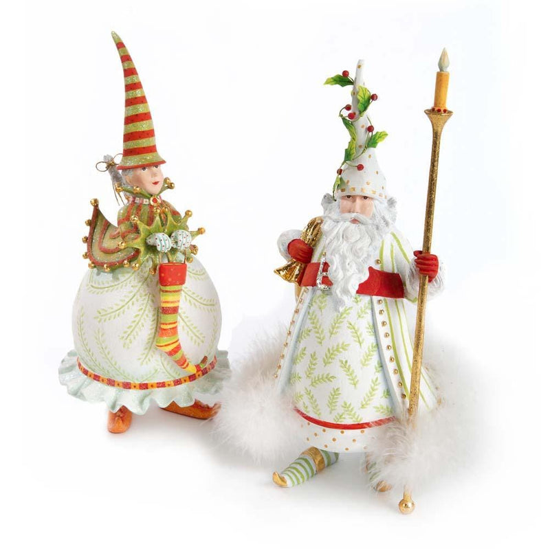 Quirks! Seasonal Decor Dash Away Mrs. Santa Figure by Patience Brewster