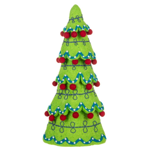 Quirks! Seasonal Decor Embroidered Tree Set of 3