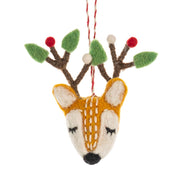 Quirks! Seasonal Decor Felted Wool Winter Pal Ornaments Set of 3