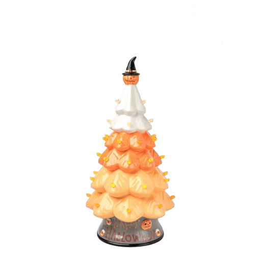 Quirks! Seasonal Decor, Halloween 14" Candy Corn Tree w/LED Lights by December Diamonds