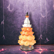 Quirks! Seasonal Decor, Halloween 14" Candy Corn Tree w/LED Lights by December Diamonds