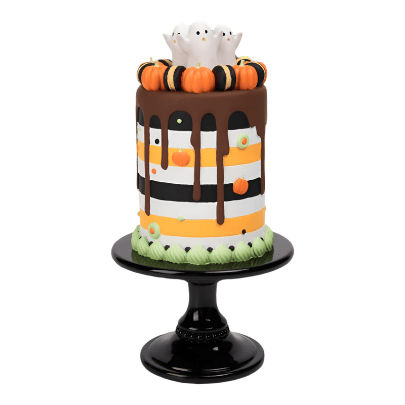 Quirks! Seasonal Decor, Halloween 15.5" Halloween Drip Cake - NEW 2024 by December Diamonds