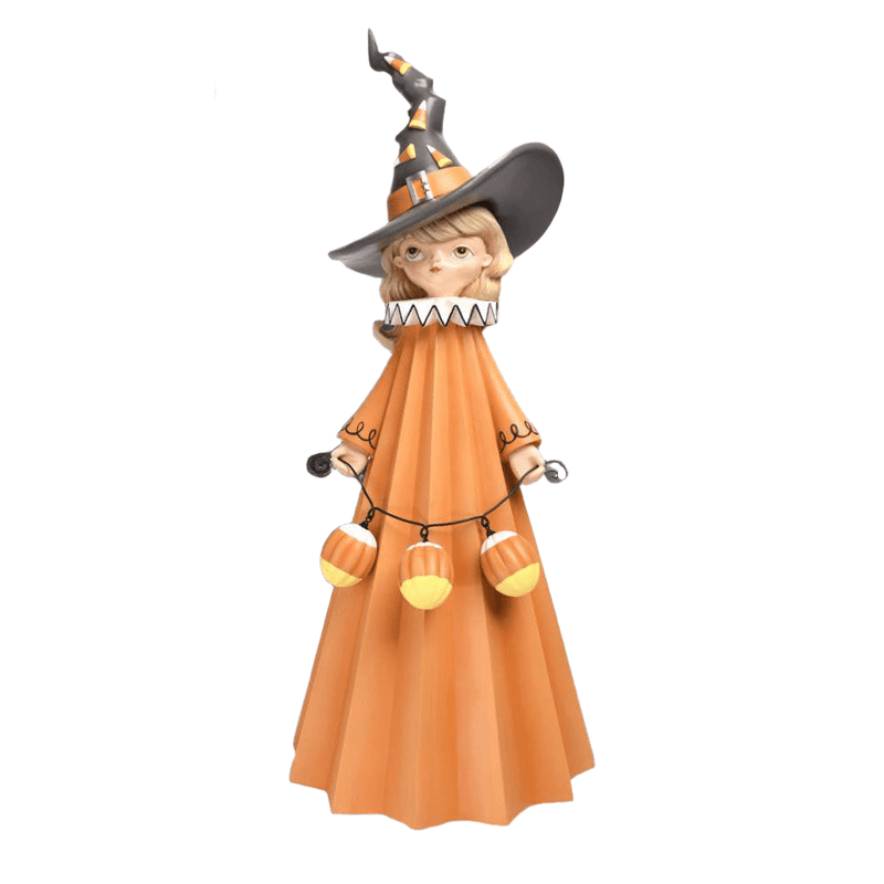 Quirks! Seasonal Decor, Halloween 24" Witch Girl w/Candy Corn by December Diamonds