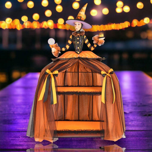 Quirks! Seasonal Decor, Halloween 43" Carnival Witch Dessert Displayer by December Diamonds