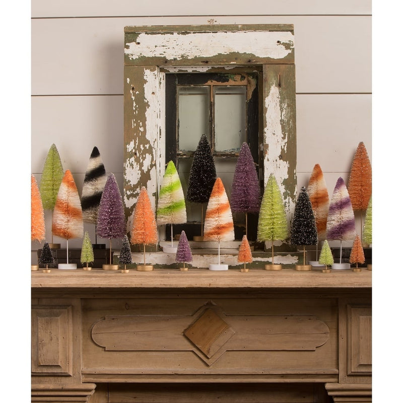 Quirks! Seasonal Decor, Halloween Back to Black Halloween Trees S3 by Bethany Lowe Designs
