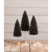 Quirks! Seasonal Decor, Halloween Back to Black Halloween Trees S3 by Bethany Lowe Designs