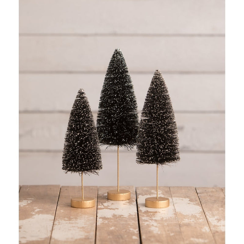 Quirks! Seasonal Decor, Halloween Back to Black Halloween Trees S3 by Bethany Lowe Designs