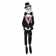Quirks! Seasonal Decor, Halloween Bates Skeleton Gathered Traditions Art Doll