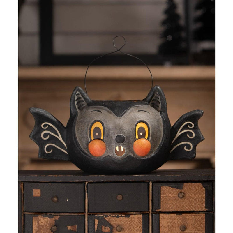 Quirks! Seasonal Decor, Halloween Batty Barnum Bucket by Johanna Parker for Bethany Lowe Designs