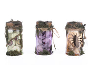 Quirks! Seasonal Decor, Halloween Broomstick Acres Potion Jars Assortment of 3