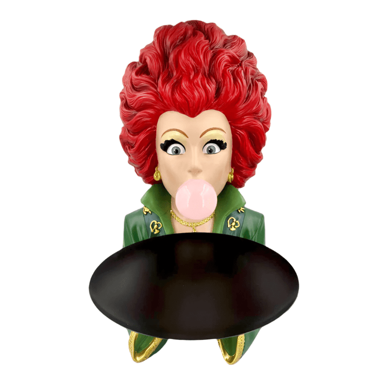 Quirks! Seasonal Decor, Halloween Bubblegum Witch w/Serving Plate - NEW 2024 by December Diamonds