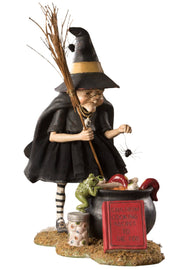 Quirks! Seasonal Decor, Halloween Cauldron Cooking Witch by Bethany Lowe Designs