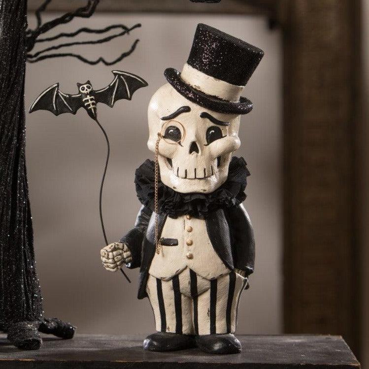 Quirks! Seasonal Decor, Halloween Dapper Desmond Skelly by Bethany Lowe Designs