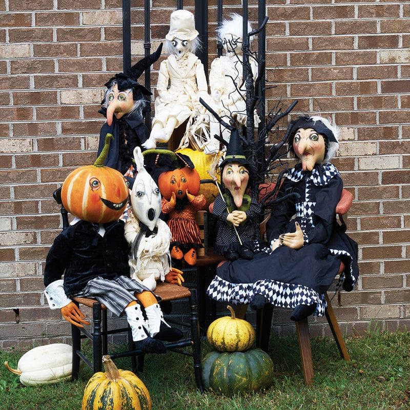 Quirks! Seasonal Decor, Halloween Fabian Phantom Ghost Gathered Traditions Art Doll