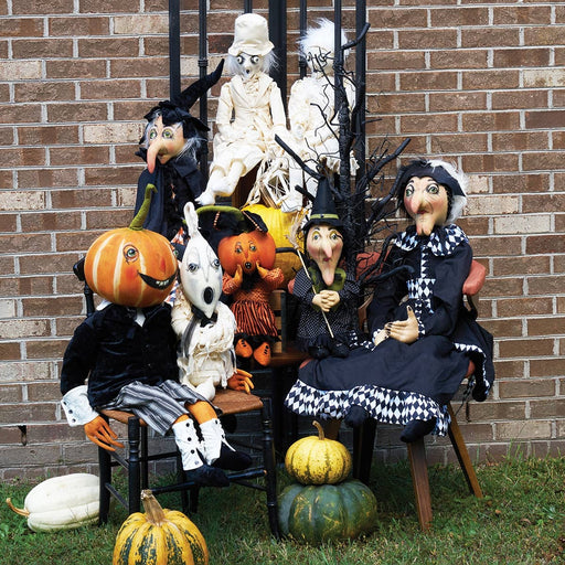 Quirks! Seasonal Decor, Halloween Fabian Phantom Ghost Gathered Traditions Art Doll