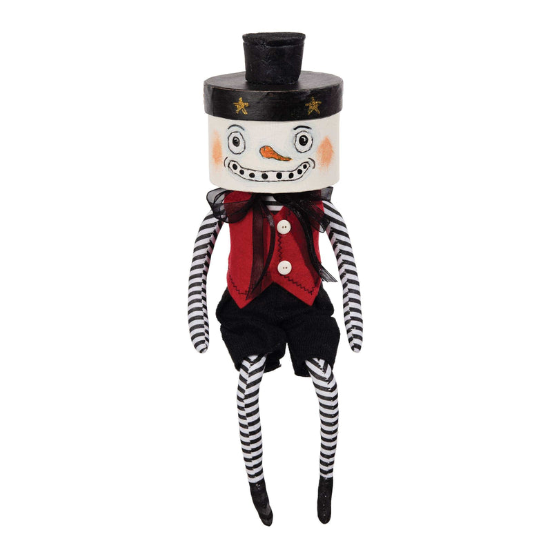 Quirks! Seasonal Decor, Halloween Frankie Gathered Traditions Box Head Art Doll