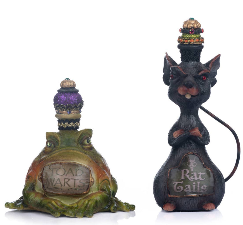 Quirks! Seasonal Decor, Halloween Halloween Hollow Potion Bottles Assortment of 2