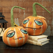 Quirks! Seasonal Decor, Halloween Jack Pumpkin Gathered Traditions Figurine