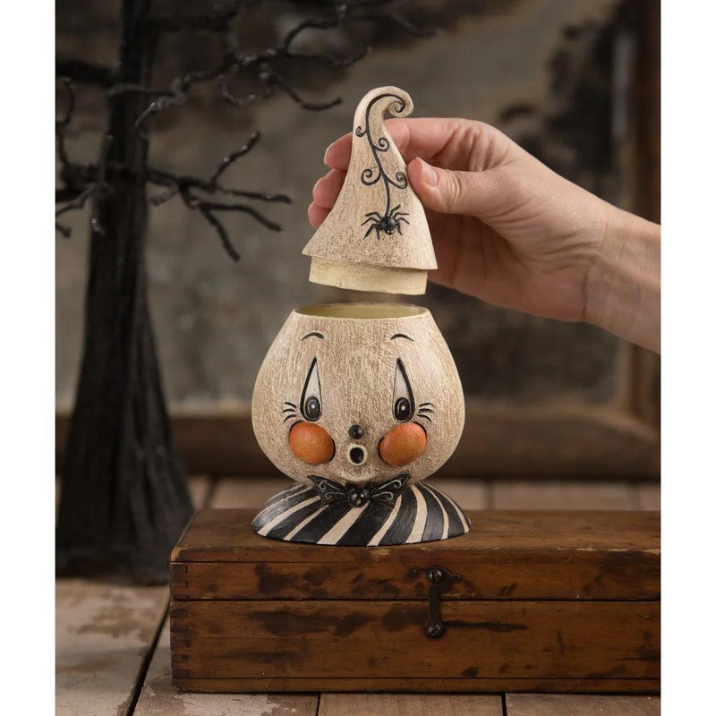 Quirks! Seasonal Decor, Halloween Morty Boo Meringue Treat Container by Johanna Parker