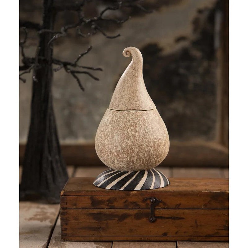 Quirks! Seasonal Decor, Halloween Morty Boo Meringue Treat Container by Johanna Parker