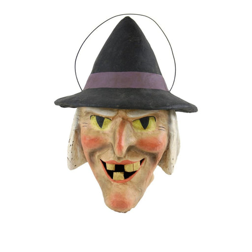 Quirks! Seasonal Decor, Halloween Nightfall Witch Paper Mache Halloween Candy Bucket