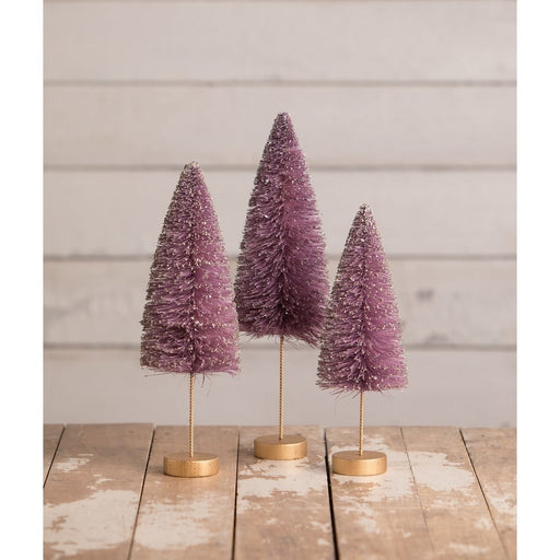 Quirks! Seasonal Decor, Halloween Poppin' Purple Halloween Trees Set of 3 by Bethany Lowe Designs