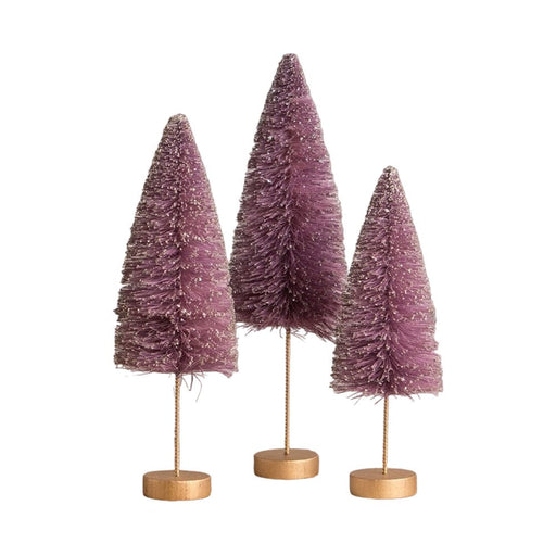 Quirks! Seasonal Decor, Halloween Poppin' Purple Halloween Trees Set of 3 by Bethany Lowe Designs