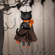 Quirks! Seasonal Decor, Halloween Sabrina Kitty Ornament by Bethany Lowe Designs