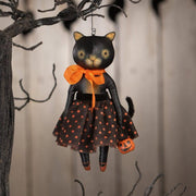 Quirks! Seasonal Decor, Halloween Sabrina Kitty Ornament by Bethany Lowe Designs